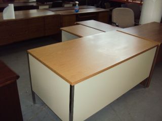Shape Desk w Left Return by Steelcase Office Furniture