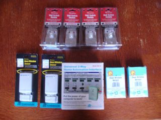 X10 Home Automation Bundle Controller Switches and Door Window Sensors