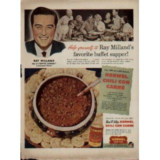 Help yourself to RAY MILLANDs favorite buffet supper See