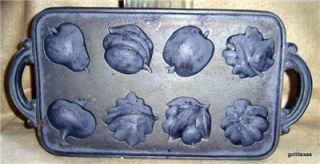 Cast Iron Fall Muffin MOLD15X7 Cast in The USA Heavy
