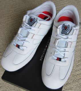 Tommy Hilfiger White Signature Sneakers Osborn Mens $98