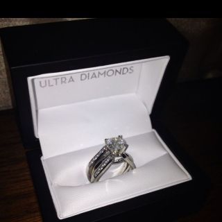 62 Ct. Round Diamond Solitaire Engagement Ring Wedding Set 14K White