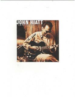 John Hiatt Anthology Signed Authographed CD Booklet