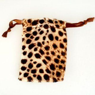 4 x 2.75 Leopard Velveteen Bag Arts, Crafts & Sewing