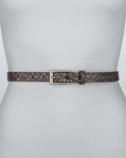 rivette paisley pattern belt blue $ 90