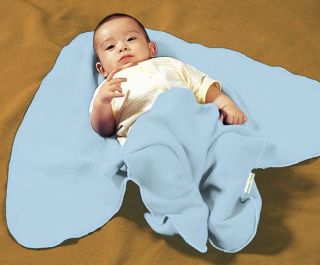The Bahama Towel Company 200 Gram Polar Fleece Bahama Baby Blanket, Baby Blue
