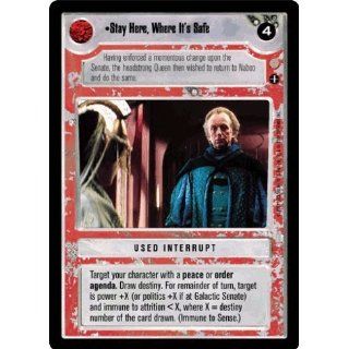 Star Wars CCG Coruscant Common Stay Here Where Its Safe
