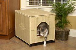 Mr Herzhers Large Natural Wicker Cat Litter Box Cover