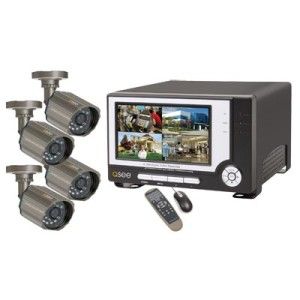 see 7 lcd observation security system dvr 4 camera