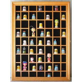 59 Thimble Miniature Display Case Cabinet, with REAL glass