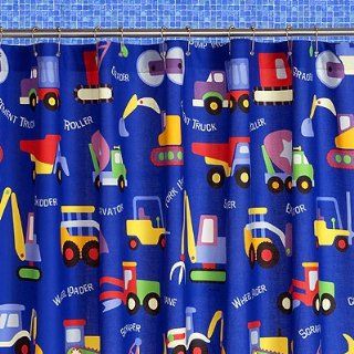 Under Construction Kids Shower Curtain by Olive Kids Home