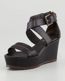 Black Crisscross Sandal  