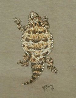 Horned Toad Lizard T Shirt New Adult Extra Large XL