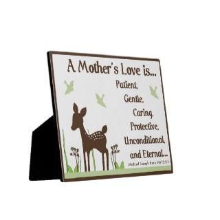 Willow Deer Mothers Love Poem Plaque 