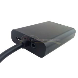 Micro HDMI to VGA Projector Adapter with Power Audio for Window 8