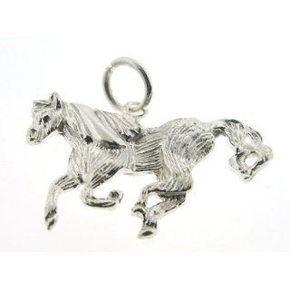 925 Authentic Sterling Silver Charm Horse Jewelry