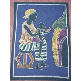 African Batik   Mothers Love of a Child By Theodore
