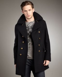 Burberry Brit Dome Button Peacoat   