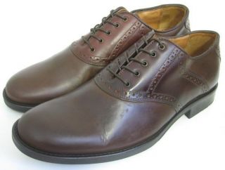 Murphy Mens Shoes Brown Leather Headley Saddle Oxfords 10 5 M