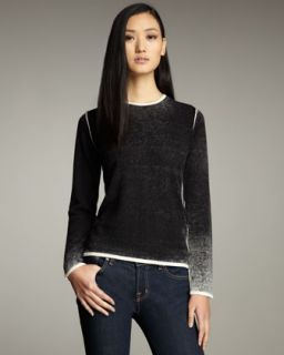  Contrast Trim Cashmere Sweater   