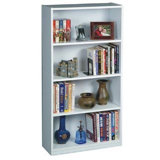 Manor Oak 4 Shelf Bookcase   White Furniture & Decor