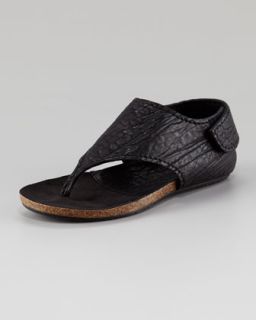 Pedro Garcia Jackie Leather Flat Sandal   