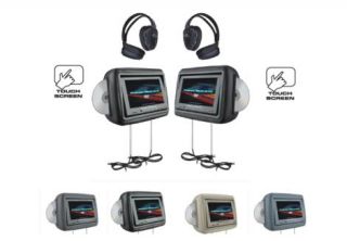 Power Acoustik HDVD 9BG 8 8 Car Headrest Monitors New