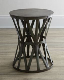  199 00 neimanmarcus rustic side table $ 199 00 a classic drum shaped