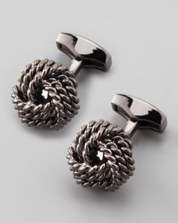  gunmetal $ 175 00 tateossian knot round cuff links gunmetal $ 175 00