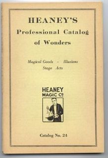 HEANEY MAGIC COMPANY OLD CATALOG #24 1920s #333