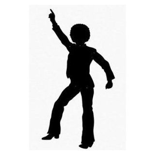 Disco Dancing Silhouette Jointed Cutout Health & Personal