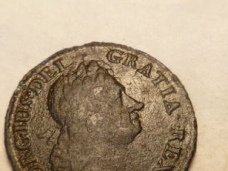 1723 Woods Hibernia Halfpenny Colonial Half Cent Coin Has Detail