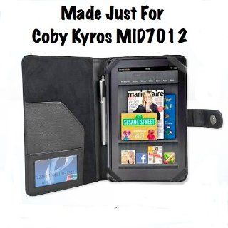 Coby Kyros MID7012 7 Inch Android Leather Case   Black