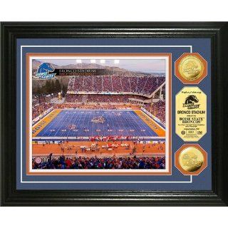 Boise State Broncos Framed Stadium 24KT Gold Coin