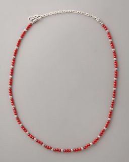 mini coral bead necklace $ 350