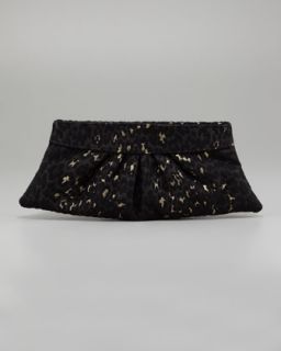  bag available in black gold $ 200 00 lauren merkin louise leopard