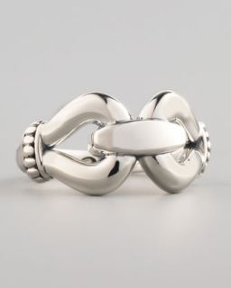 Lagos Sterling Silver Derby Buckle Ring   