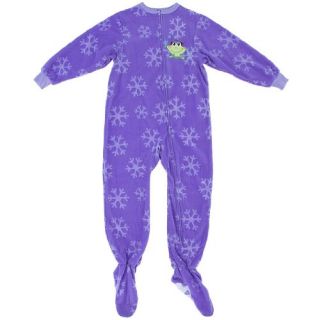 Purple Frog Footed Pajamas for Girls Clothing