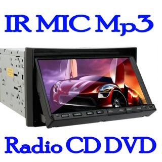 2012 High Tech 7 LCD TFT Car DVD CD Player MIC AM FM Touch Screen