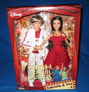 Disney High School Musical Singing Gabriella Troy Barbie Gift Set New