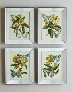 H6R9F Four Butterfiles Prints