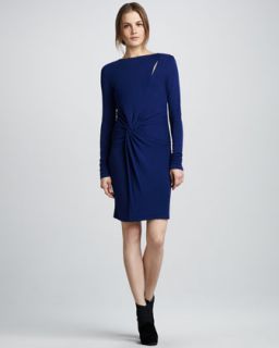  dress available in indigo $ 325 00 halston heritage twist front long