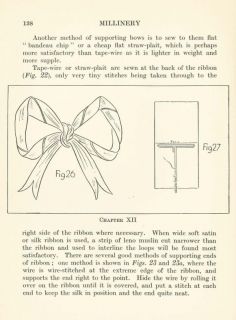  to make Hats Millinery patterns bows design instructions Lessons CD