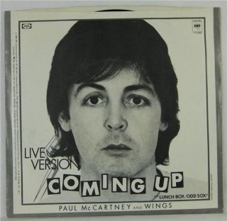 Paul McCartney 45 RPM Record Coming Up Live Version 80