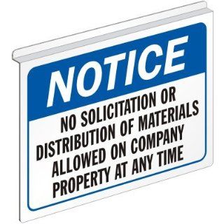 Notice No Solicitation or Distribution of Materials