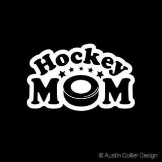 Hockey Mom Vinyl Decal Car Sticker Roller Hockey Team