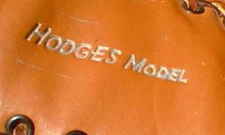 GIL HODGES FRANKLIN MINT FIRST BASE MITT LOTS OF SILVER STAMPING