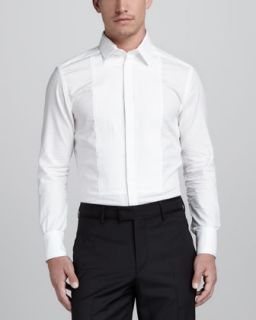 pleated tuxedo shirt $ 425