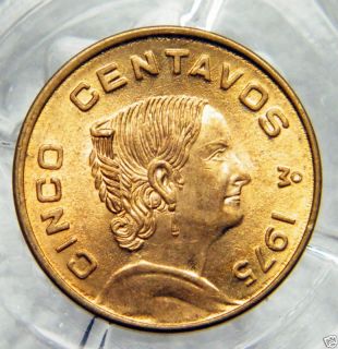 1975 Cinco Centavos Mexican Coin 7803