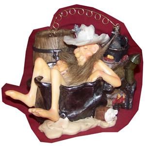 hillbilly hot tubbin figurine fth416